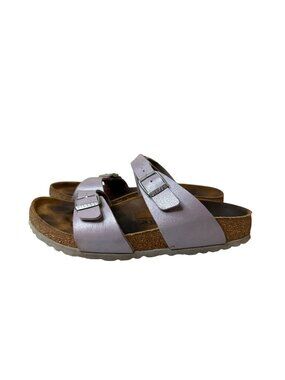 Birkenstock Sydney Graceful Faded Purple Lilac Birko-Flor Sandals Size 38